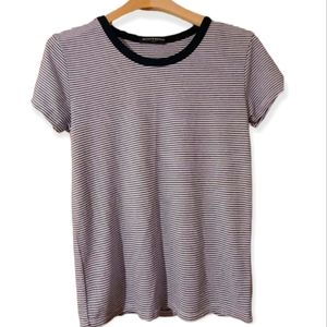 Brandy Melville Navy White Tee Super soft